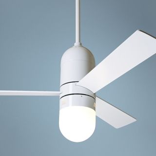 42" Modern Fan Gloss White Cirrus with Light Ceiling Fan   #J9304