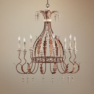 Quorum La Maison 8 Light 34 1/2" Manchester Grey Chandelier   #W5223