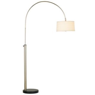Contemporary Arc with Linen Shade Floor Lamp   #92071