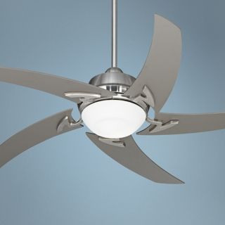 52" Casa Vieja Capri Brushed Nickel Ceiling Fan with Light   #U6189