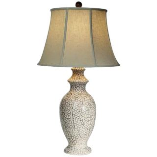 Natural Light Bianco Emerald Sea Ceramic Table Lamp   #P5321