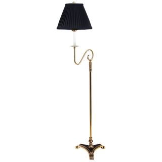 Barrett Antique Brass Swing Arm Bridge Floor Lamp   #H0272