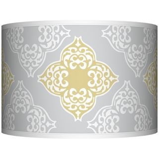 Gray, Drum Lamp Shades