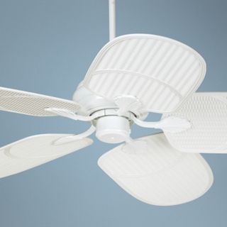 52" Casa Vieja Tropical White Outdoor Ceiling Fan   #53450 60808