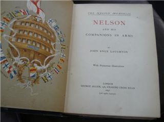 Antique 1st Edition The Nelson Memorial Book J K Laughton 1896 Nice