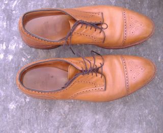 Timeless Allen Edmonds Colton Brown Leather Cap Toe Oxford Shoes 15
