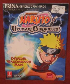 Naruto Uzumaki Chronicles Prima Game Guide PS 2 Shonen