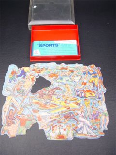 Vintage Cadaco Cluster Puzzle Jumble Fits Sports No 3