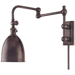Monroe Old Bronze Plug In Swing Arm Wall Light   #P9935