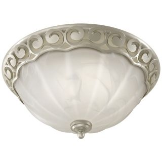Decorative Scroll Brushed Nickel Bathroom Fan with Light   #K7696