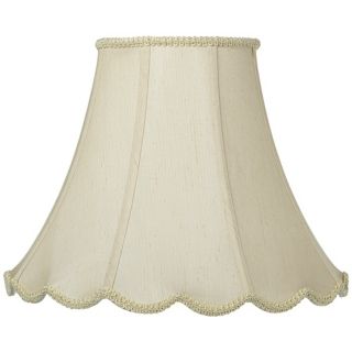 Champagne Scallop Bell Shade 7.5x16x12.75 (Spider)   #V9756
