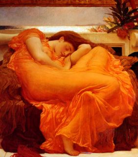 Flaming June by Lord Leighton on Canvas Repro Huge