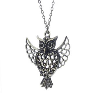 EUR € 2.66   Retro Style Uil met Wing Koper ketting, Gratis