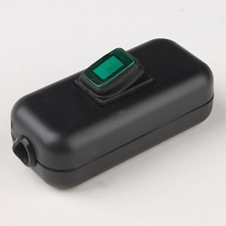 USD $ 4.69   Water Resistant In Line On/Off Rocker Switch with Green