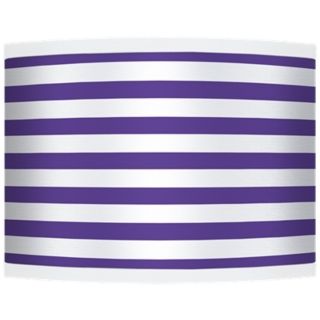 Purple Horizontal Stripe Giclee Shade 13.5x13.5x10 (Spider)   #37869 H1435