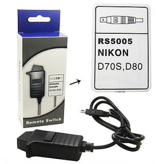 USD $ 22.99   Remote Shutter Releas For NIKON D70S D80 ,