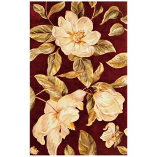 Catalina Collection Red Magnolia Area Rug   #W7761