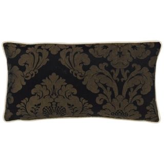 Black Damask Rectangular Pillow   #G2949
