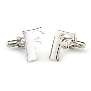 EUR € 8.73   letra f cufflinks unisexo, Frete Grátis em Todos os