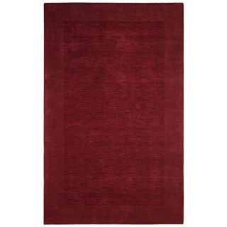 Auckland Collection Cabernet Red Wool Area Rug   #K8229