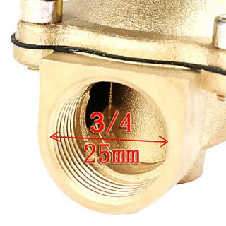 USD $ 44.69   0.75 Inch 12V DC Electric Solenoid Valve for Air Water