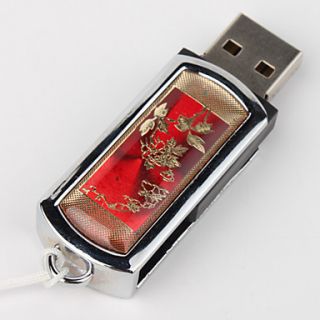 EUR € 42.68   32GB bladguld stil USB flashdrev (rød), Gratis Fragt