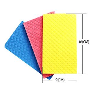 USD $ 2.69   Kitchen Cleaning 16x9cm Wood Fiber Wipe Cloth (3 Pack