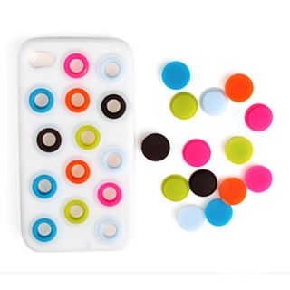 EUR € 5.81   mix farve bønner silikone etui til iPhone 4 / 4s