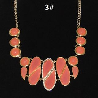 USD $ 10.82   Colorful Irregular Shape Resin Necklace,