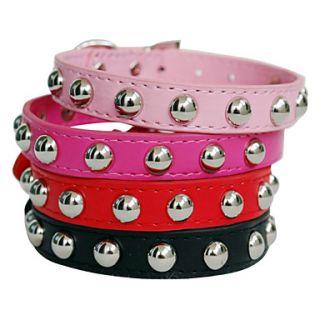 EUR € 7.90   Bola de metal ajustable Decorado PU cuero collar de