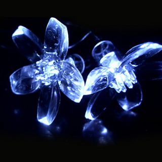 20 hoveder hvid lotus LED streng lys (bruger batterier) (cis 84.012