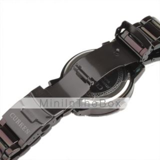 USD $ 12.89   Fashion Mens Black Dial Black Band Wrist Watch,