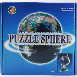 USD $ 12.79   Desk Globe Puzzle Sphere with Triangle Supporting Frame
