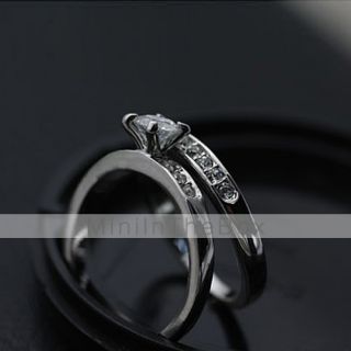 EUR € 5.05   kristallen diamanten bezaaid ring, Gratis Verzending