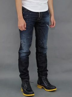 DSQUARED²】12SS NWT 16.5CM EASY COOL GUY STUDDED DENIM JEANS 2427