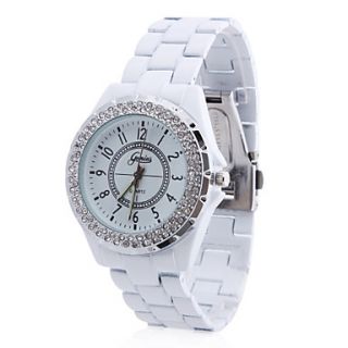 EUR € 6.61   vrouwen legering analoge quartz horloge (wit), Gratis