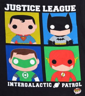 Justice League Intergalactic Patrol Med Shirt Superman Flash Batman