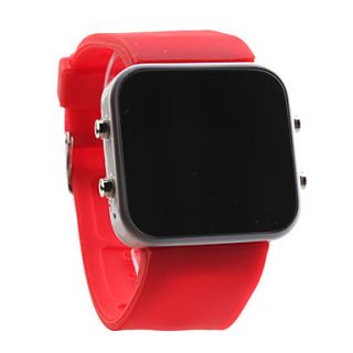 square mirror led wrist watch red 00194797 113 write a review usd