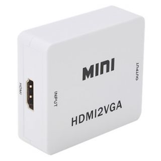 convertidor de vídeo HDMI de entrada a la caja de audio VGA (720p