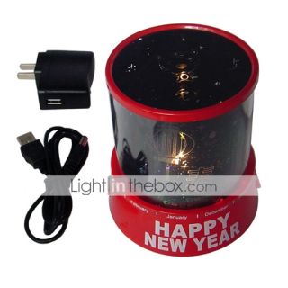 USD $ 11.99   Chinese Style Happy New Year Party Projector Light Night