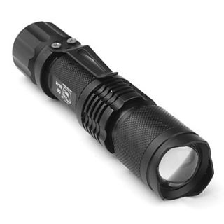 Q3 WC Convex Lens Focus Adjustable Zoom LED Flashlight (120LM, 1x14500