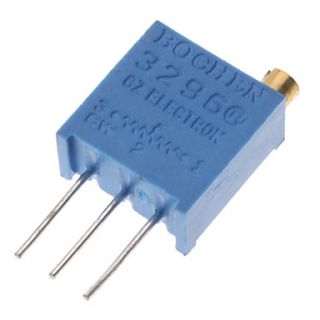 3296 Potenciómetro 3 Pin Resistencias ajustables 10kohm (10 PCS, Blue