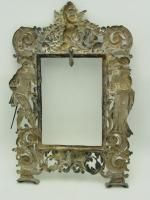 Antique 1700s German Sterling Silver Large 11 1 2 Picture Frame