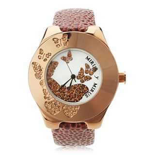 EUR € 13.33   PU Analog Quartz Armbåndsur med Sommerfugl Logo til