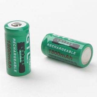 USD $ 5.99   GTL LR123A 3.6V Rechargeable Li ion Battery (2 pack