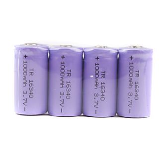soshine 3.0V CR123A baterías con funda protectora transparente (color
