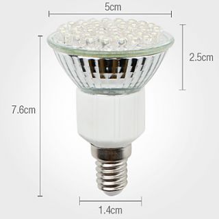 EUR € 5.79   e14 48 LED blanc chaud 150lm ampoules place 2.5W (220