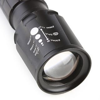 EUR € 16.46   CREE Q5 Lampe de poche télescopique 3 mode 1x18650