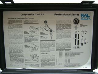 Kal Equip Professional Series Model 2505 Engine Compression Test Kit