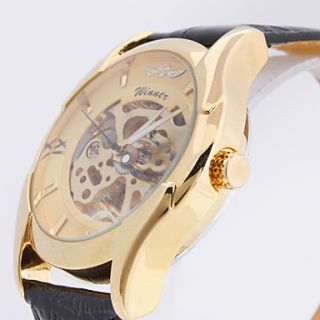 EUR € 13.15   UnisexPU Analog Mekanisk Fashionable Ur (Guld), Gratis